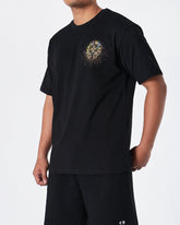 MOI OUTFIT-CH Round Crooss Back Men Black T-Shirt 22.90