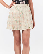MOI OUTFIT-Checked Pattern Lady Mini Skirt 12.90