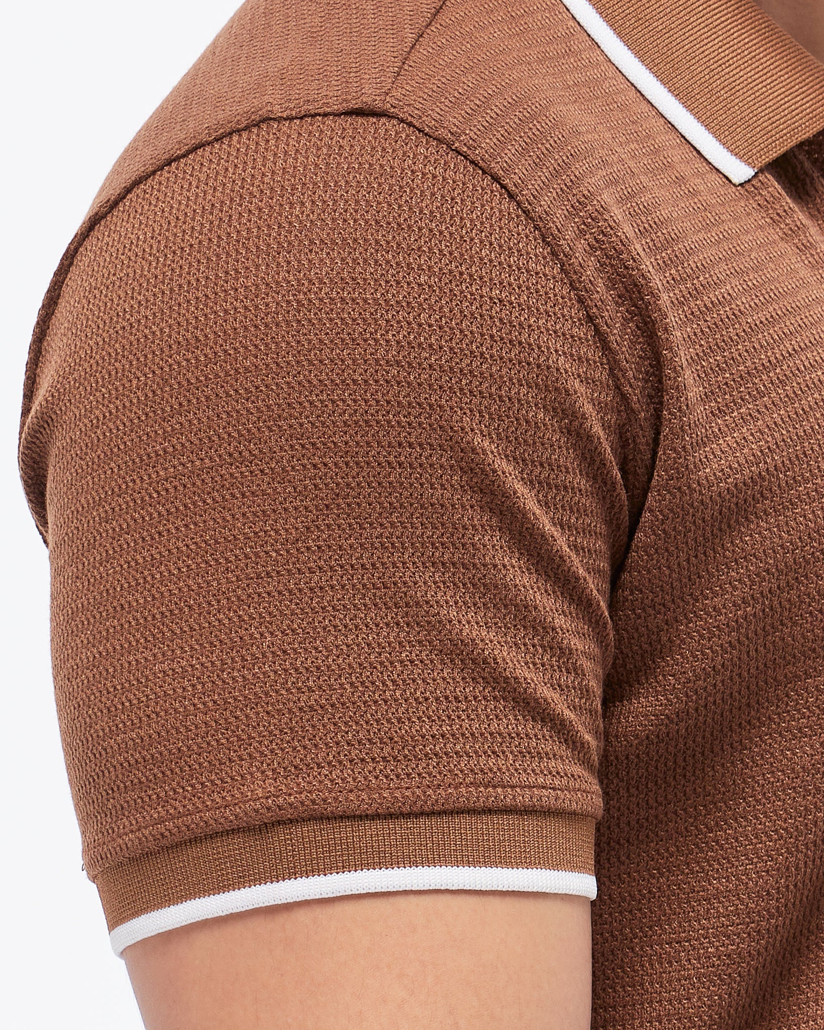 MOI OUTFIT-Contrast Trim Men Polo Shirt 17.90