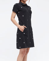 MOI OUTFIT-Dots Printed Lady Polo Dress 22.90