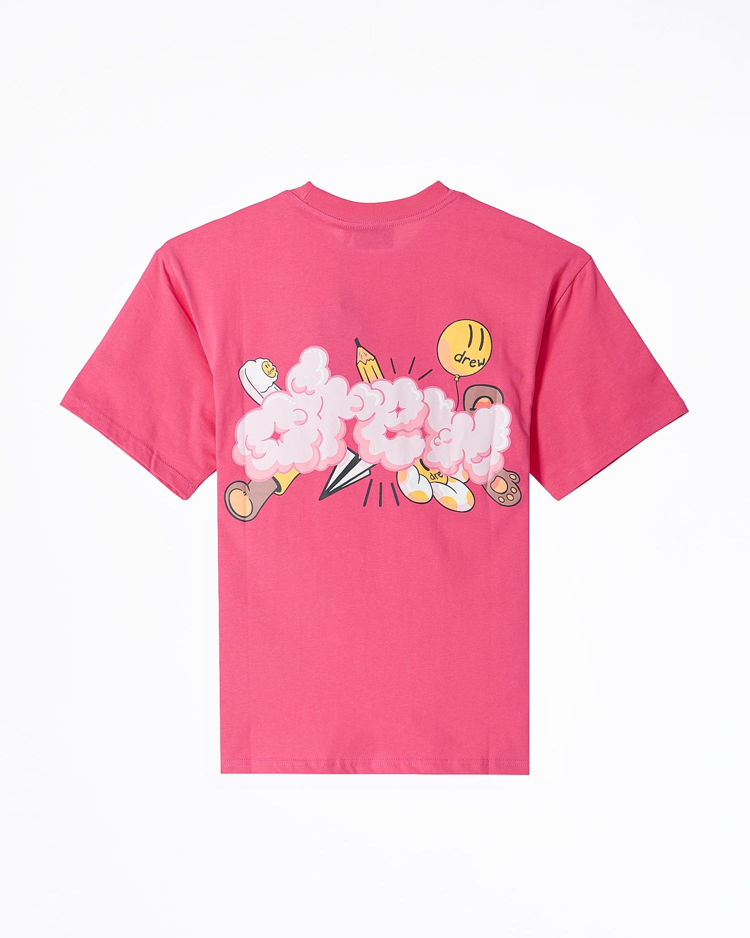 MOI OUTFIT-DRE Cloudy Back Unisex Pink T-Shirt 20.90