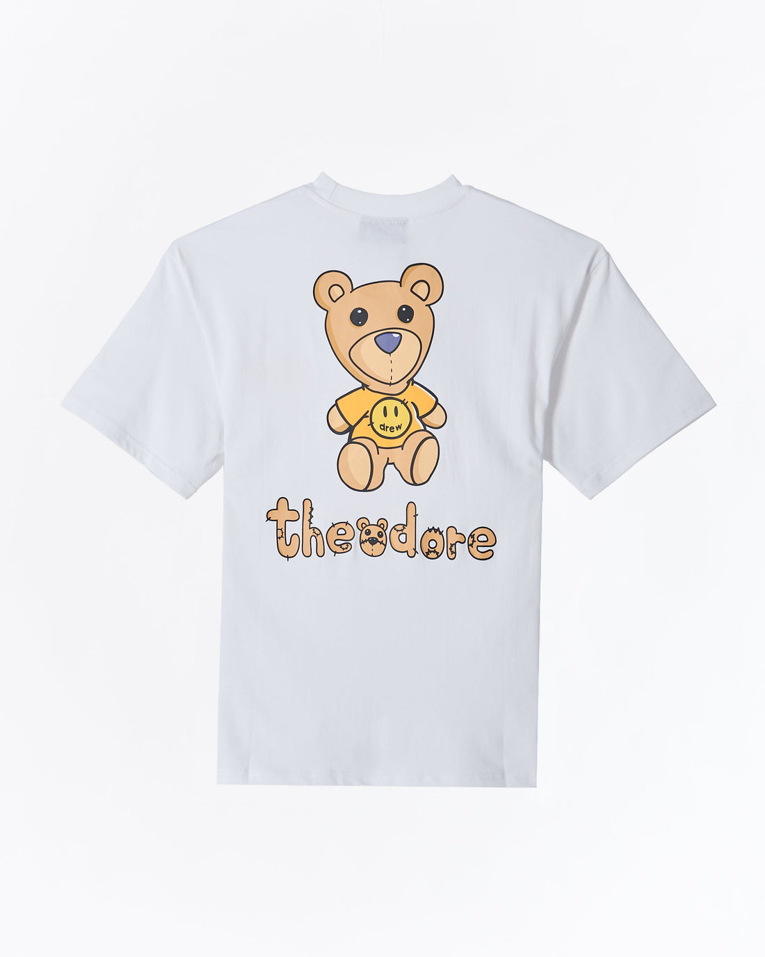 MOI OUTFIT-DRE Teddy Bear Back Unisex White T-Shirt 19.90