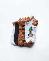 MOI OUTFIT-Duck Cartoon 5 Pairs Low Cut Socks 13.50
