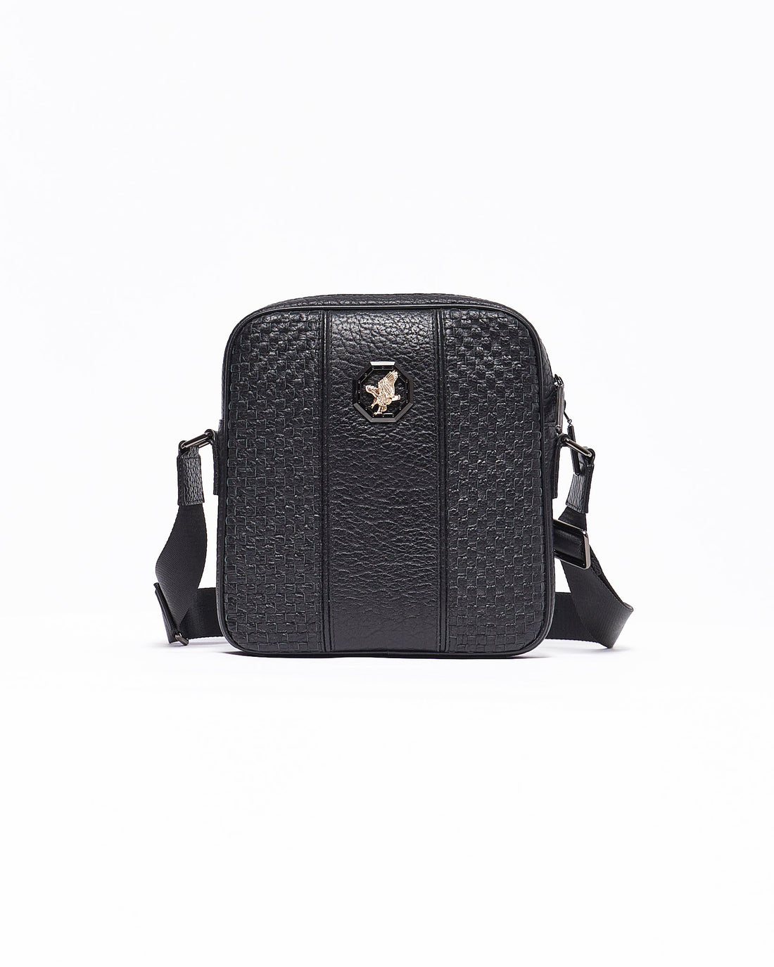 MOI OUTFIT-Eagle Head Leather Men Sling Bag 245.90