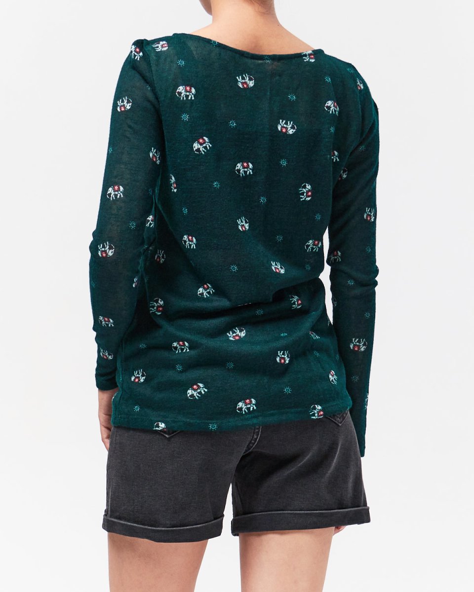 MOI OUTFIT-Elephant Over Print Lady T-Shirt Long Sleeve 9.90
