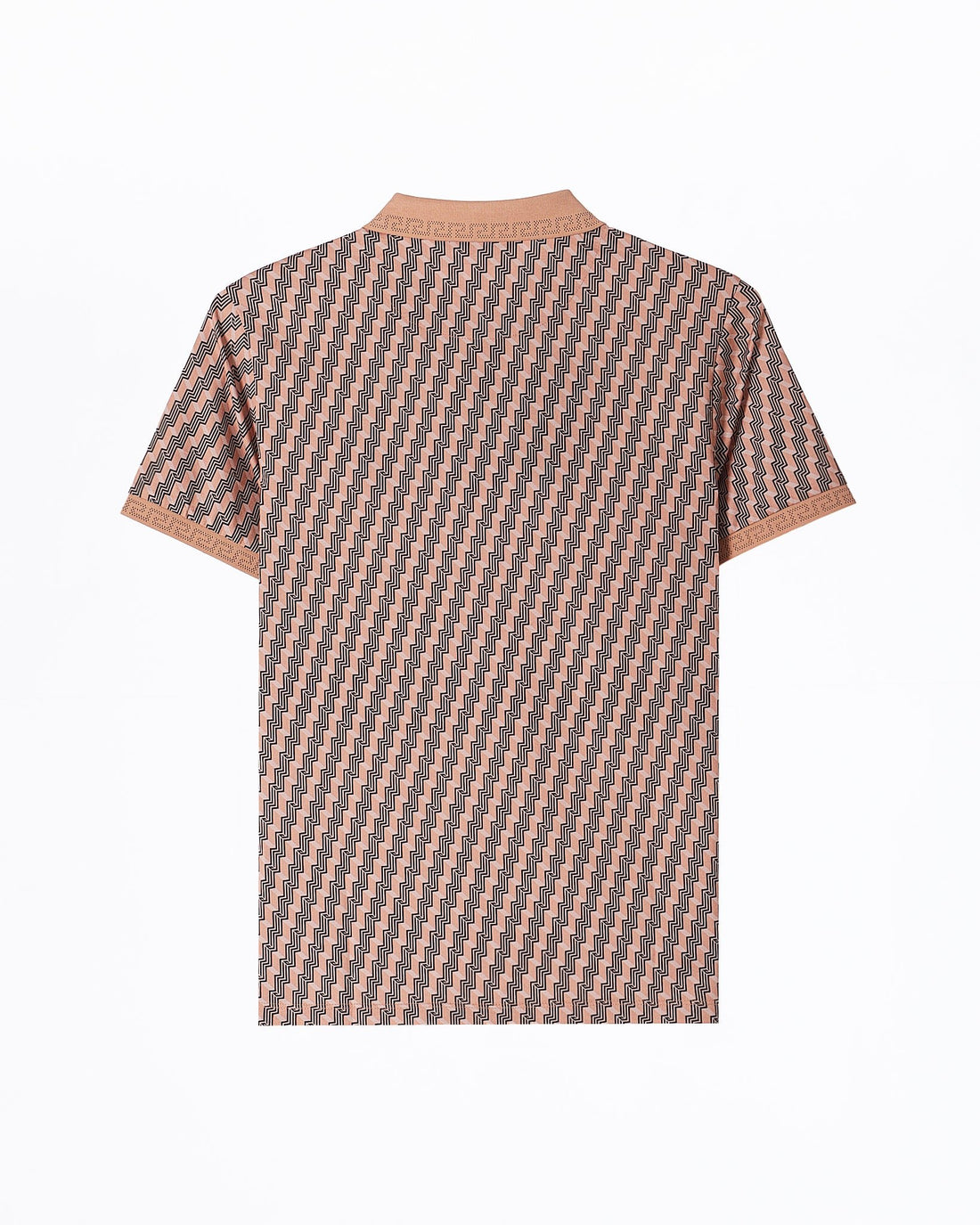 MOI OUTFIT-FEN Monogram Men Brown Polo Shirt 74.90