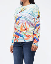 MOI OUTFIT-Floral Over Printed Lady Sweater 19.90
