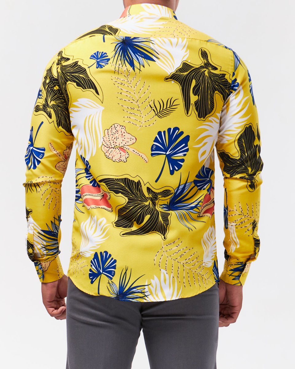 MOI OUTFIT-Floral Printed Men Shirt Long Sleeve 21.90
