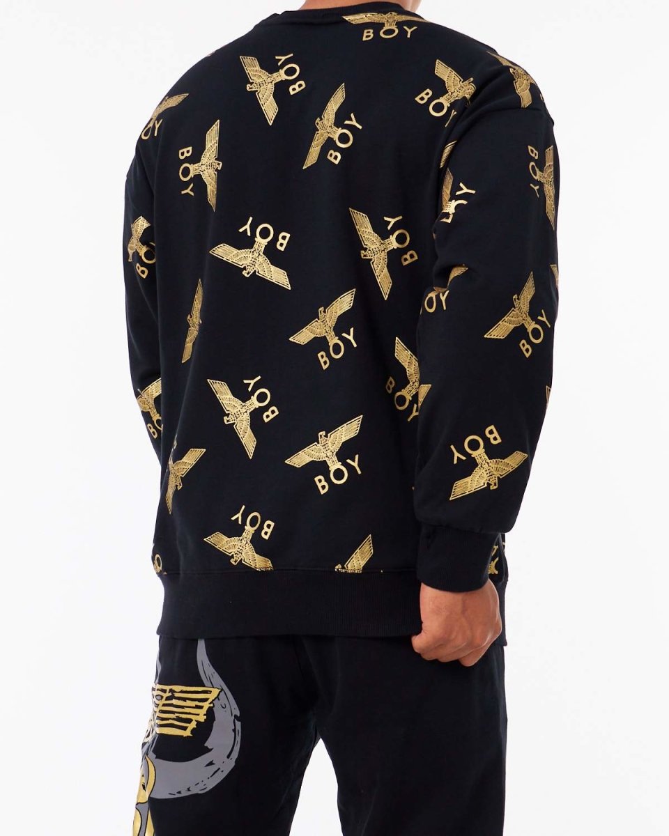 MOI OUTFIT-Fly Eagle Over Printed Men Sweater 30.90