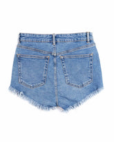 MOI OUTFIT-Frayed Trim Lady Short Jean 11.90