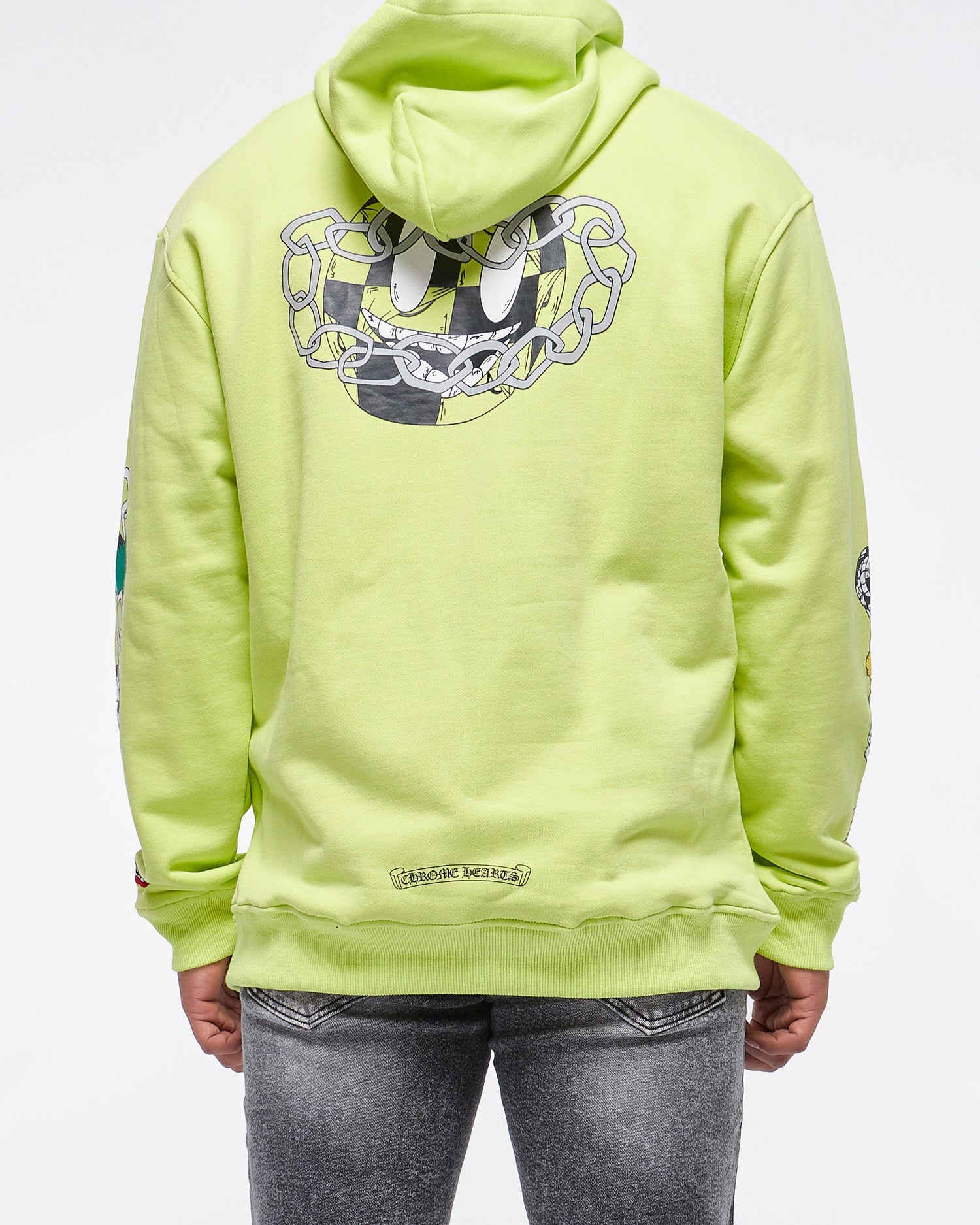 MOI OUTFIT-Front Back Cross Logo Printed Men Hoodie 37.90
