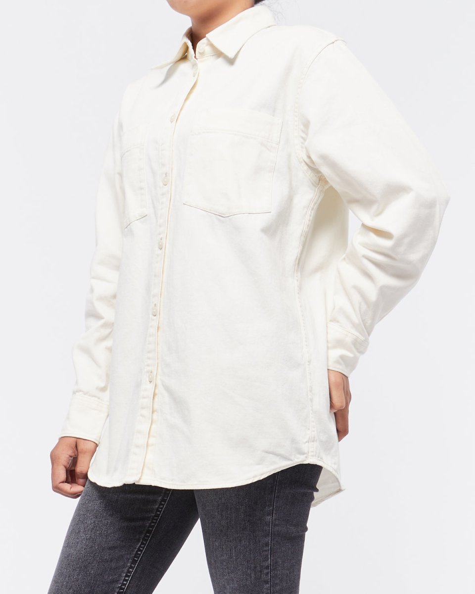 MOI OUTFIT-Front Pocket Lady Shirt Long Sleeve 14.90