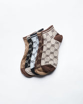 MOI OUTFIT-GG Over Printed 5 Pairs Low Cut Socks 13.90