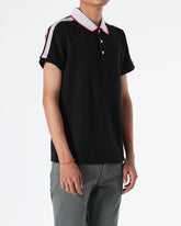 MOI OUTFIT-GG Striped Sleeve Men Polo Shirt 54.90