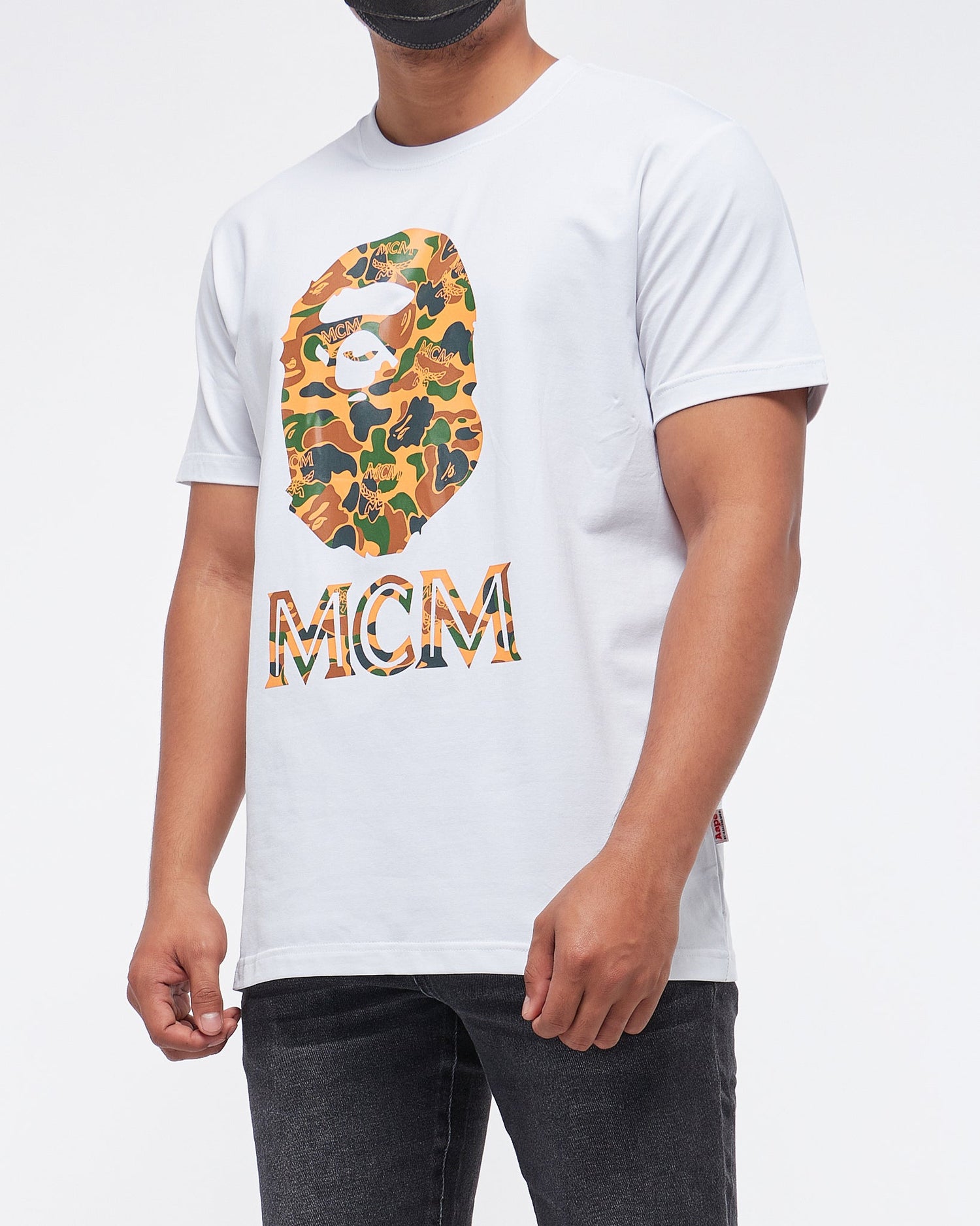 MOI OUTFIT-Gorilla Face Mcm Printed Men T-Shirt 14.90