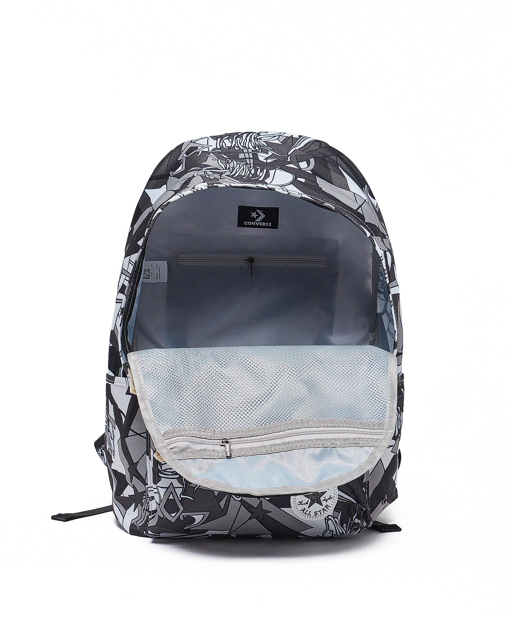 MOI OUTFIT-Graffiti Over Printed Unisex Backpack 23.90