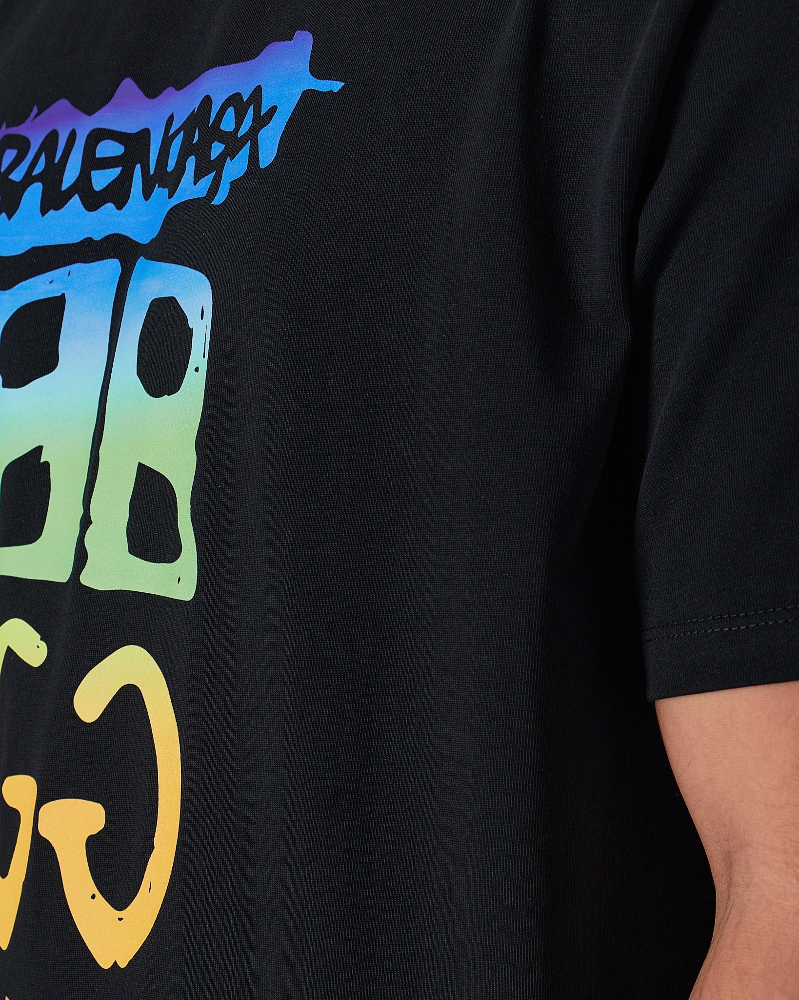 MOI OUTFIT-GUC x BB Men Black T-Shirt 20.90