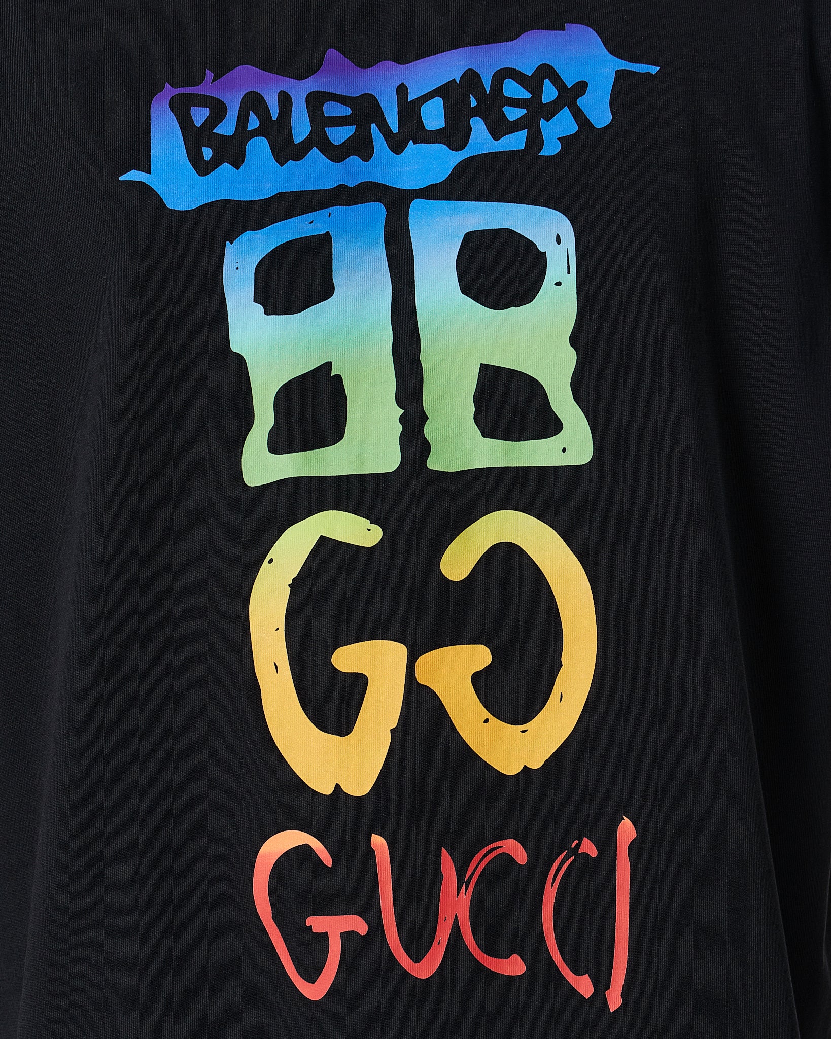 MOI OUTFIT-GUC x BB Men Black T-Shirt 20.90