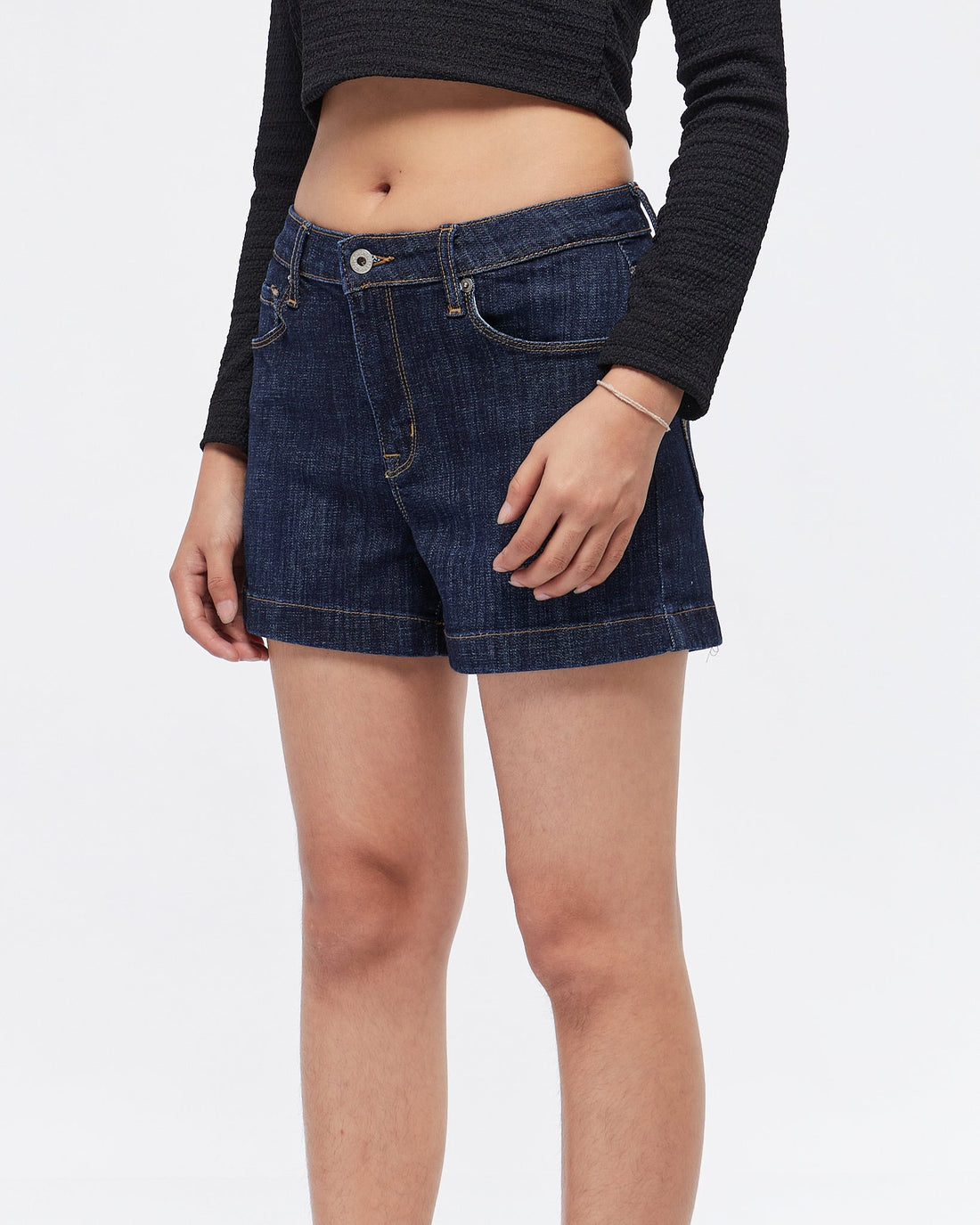 MOI OUTFIT-High Waist Lady Short Jeans 14.50