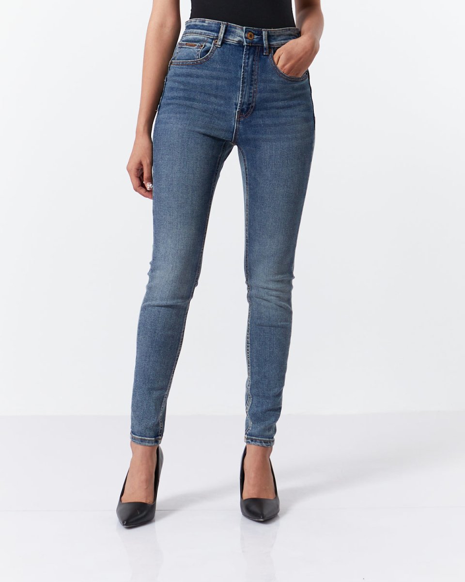 MOI OUTFIT-High Waist Lady Skinny Jeans 17.90