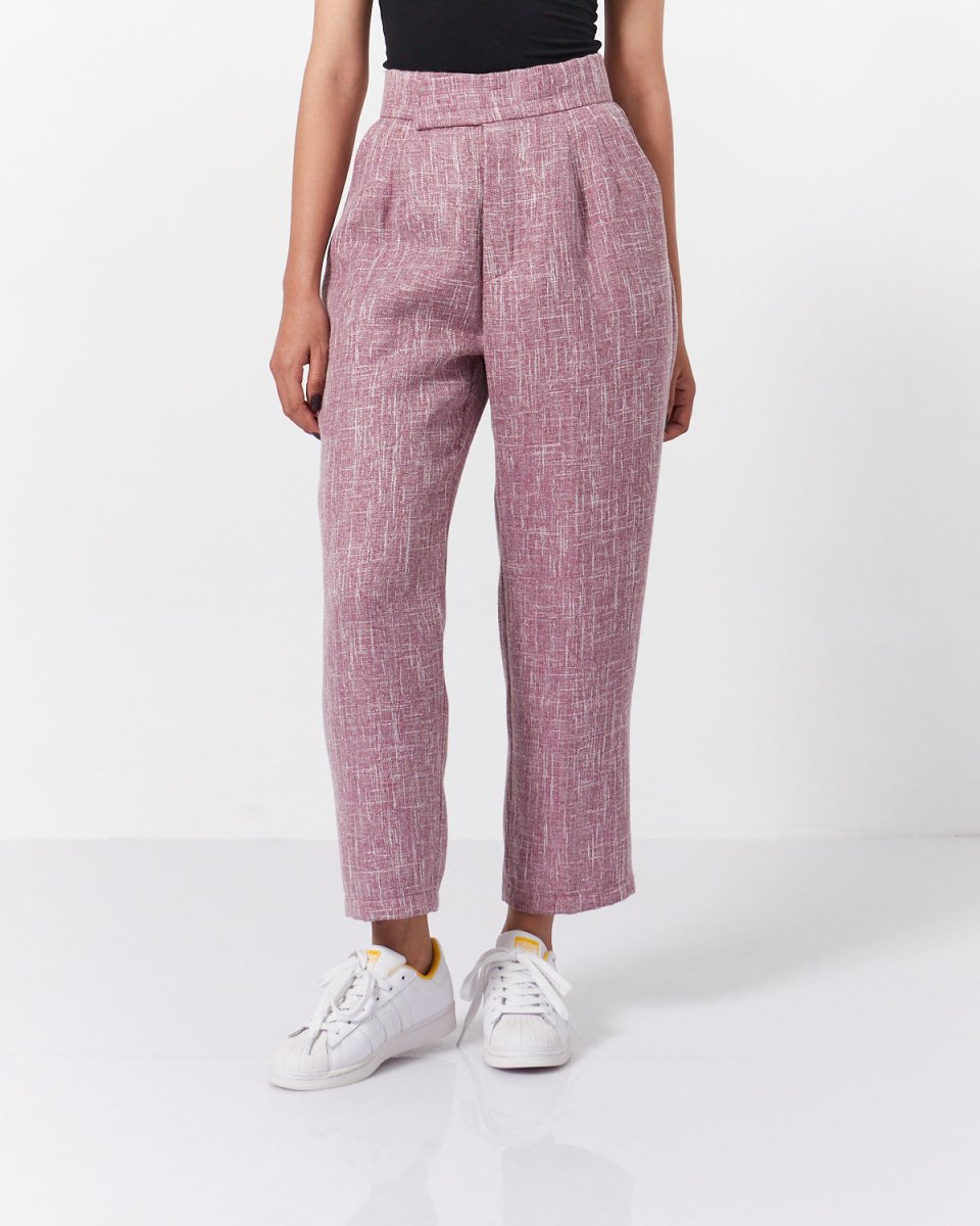 MOI OUTFIT-High Waist Lady Tweed Pants 18.90