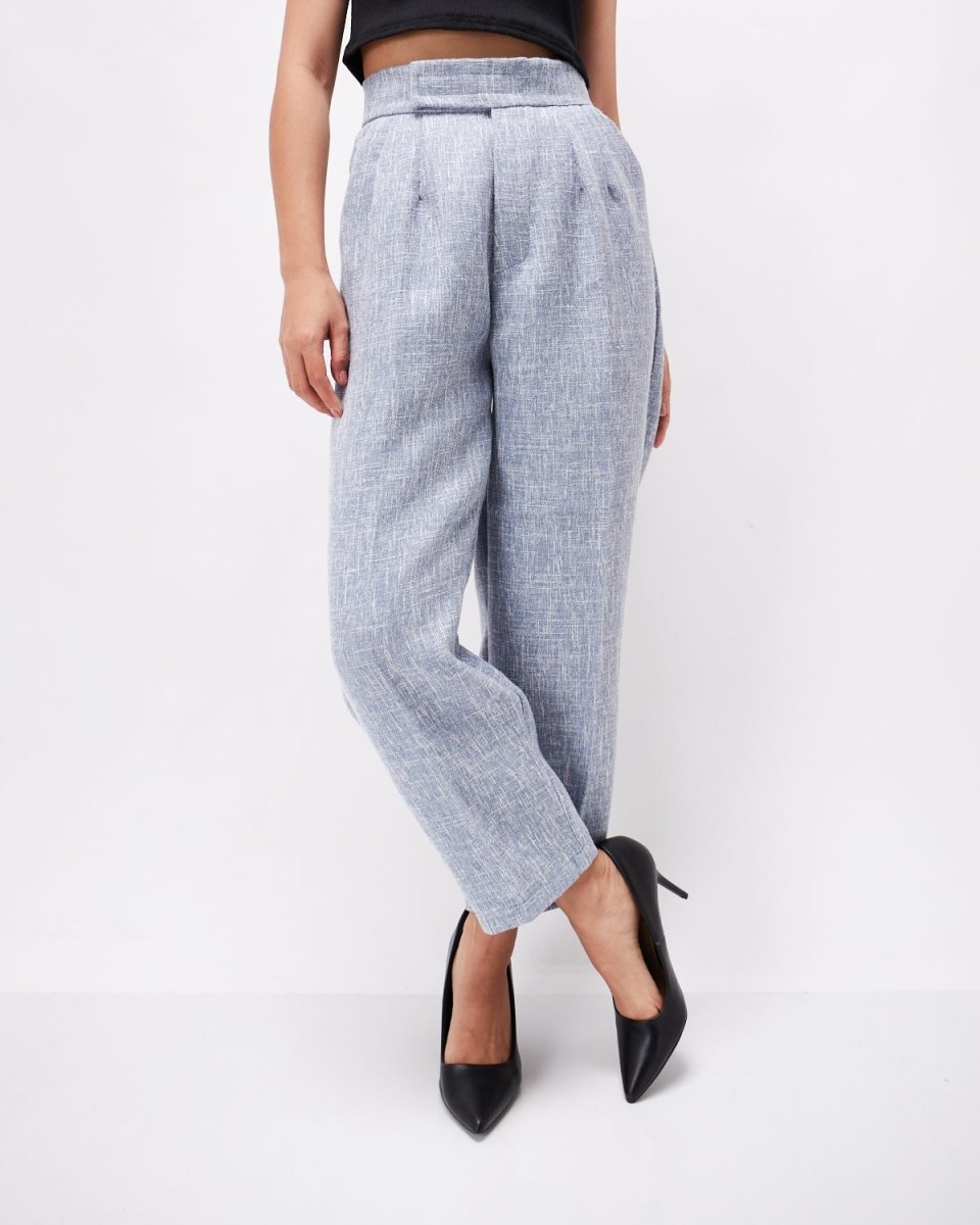 MOI OUTFIT-High Waist Lady Tweed Pants 18.90