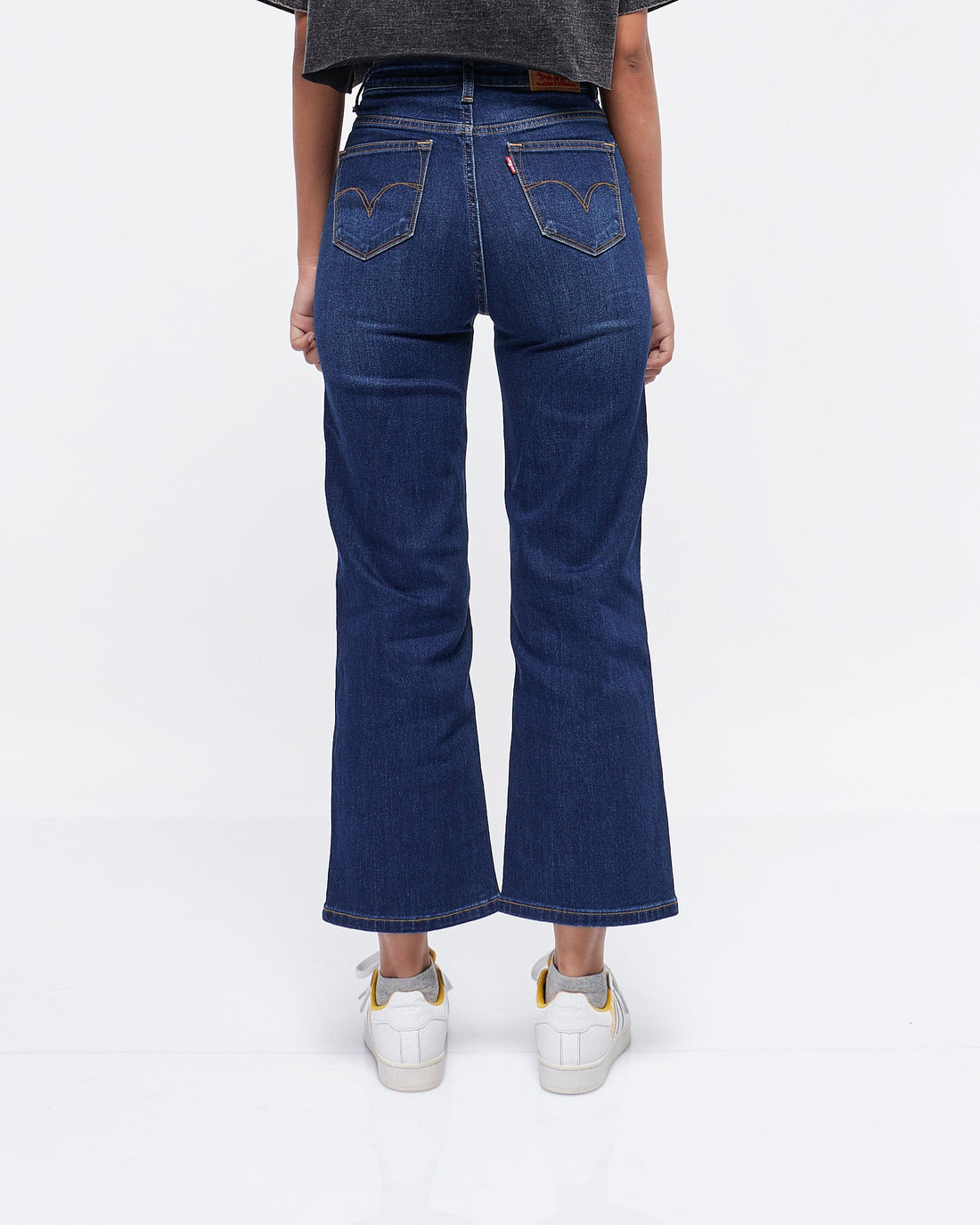 MOI OUTFIT-High Waist Wide Leg Lady Jeans 19.90