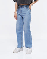 MOI OUTFIT-High Waist Wide Leg Lady Jeans 20.90