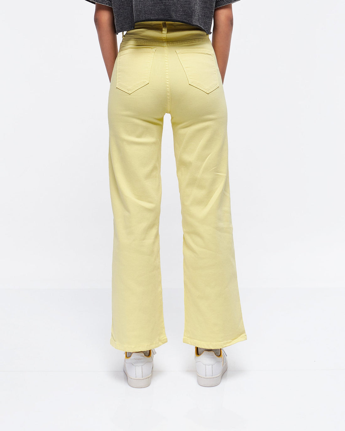 MOI OUTFIT-High Waist Wide Leg Lady Jeans 21.50