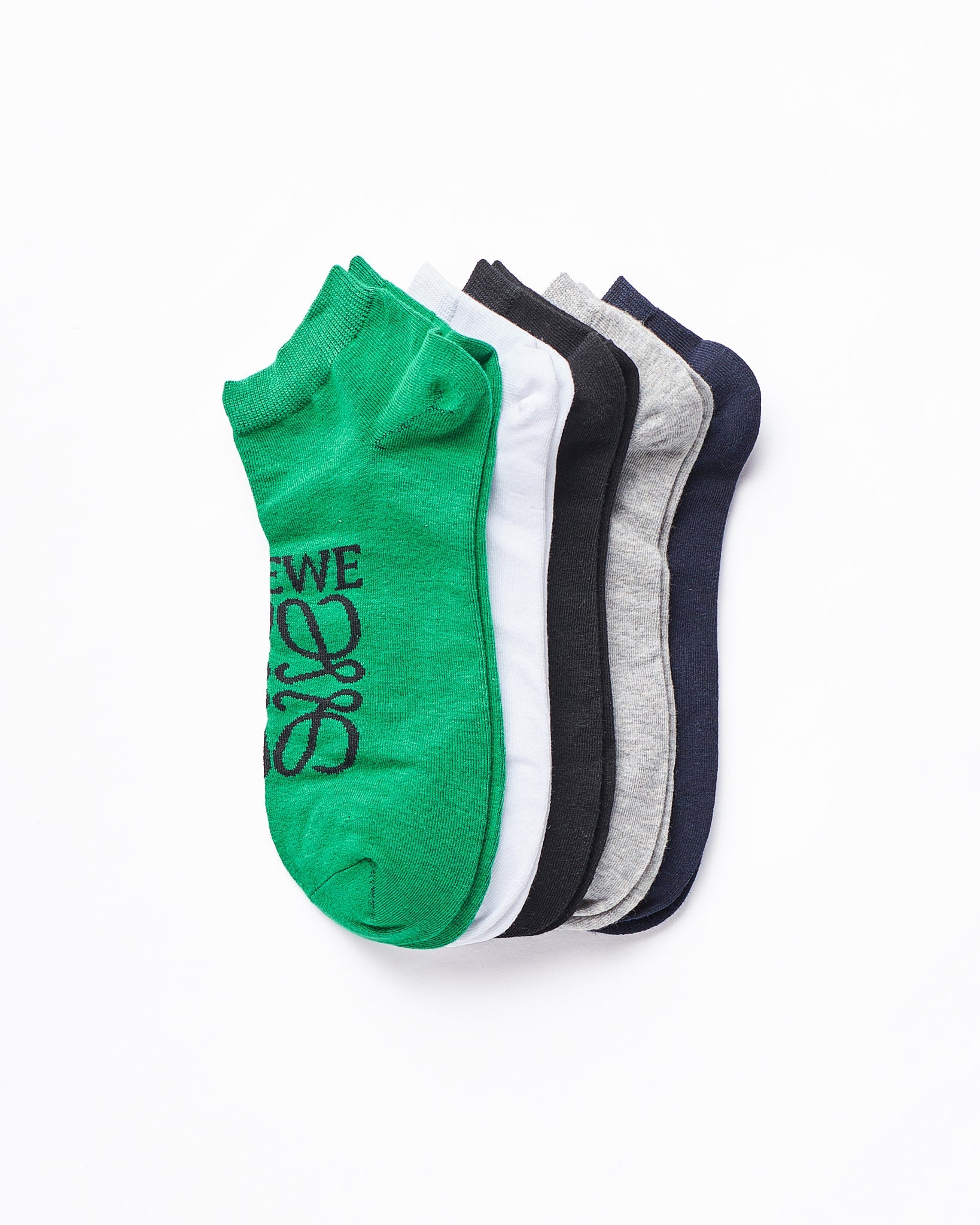 MOI OUTFIT-Instep Logo Printed 5 Pairs Ankle Socks 12.90