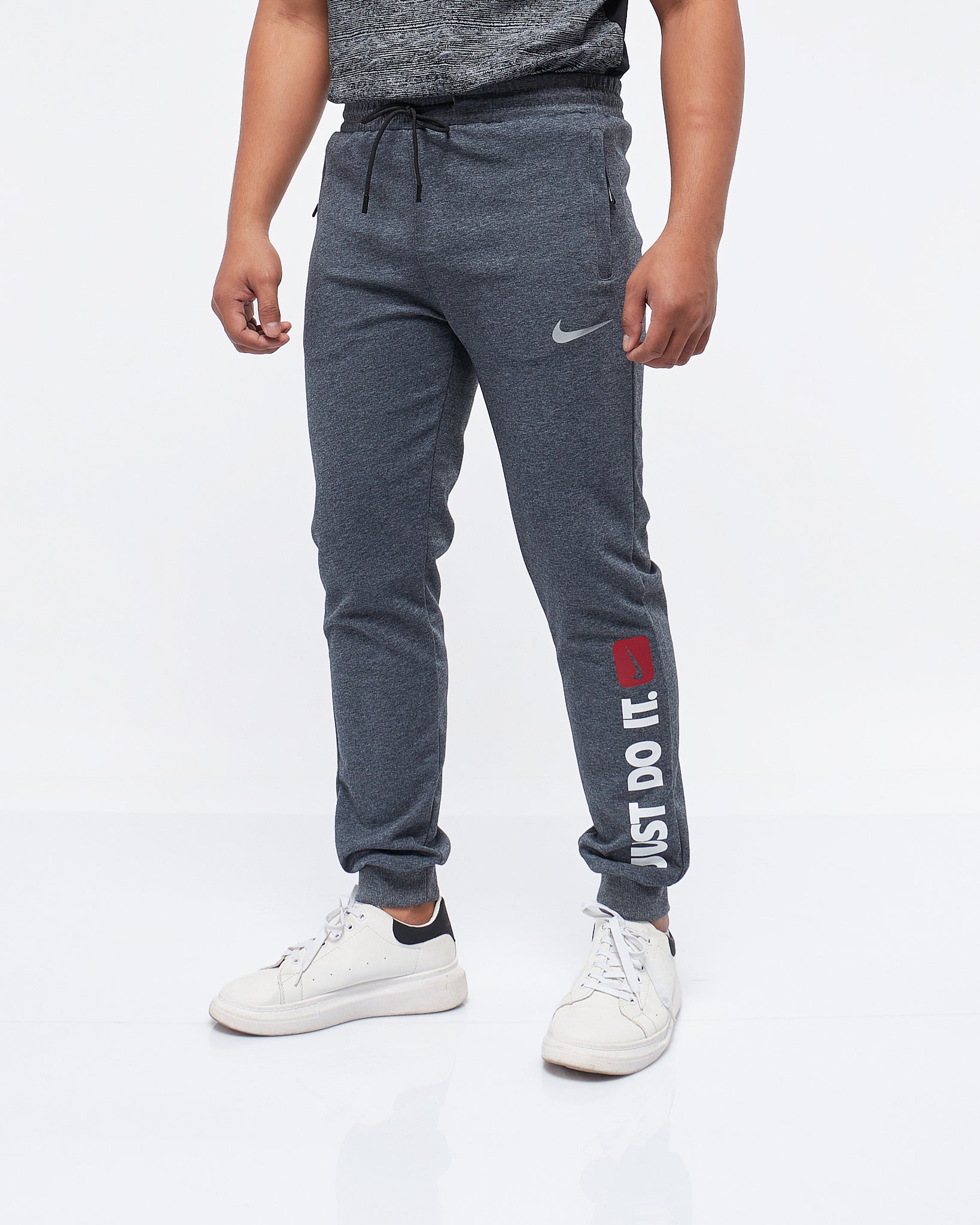 Grey nike sweatpants best sale just do it waistband