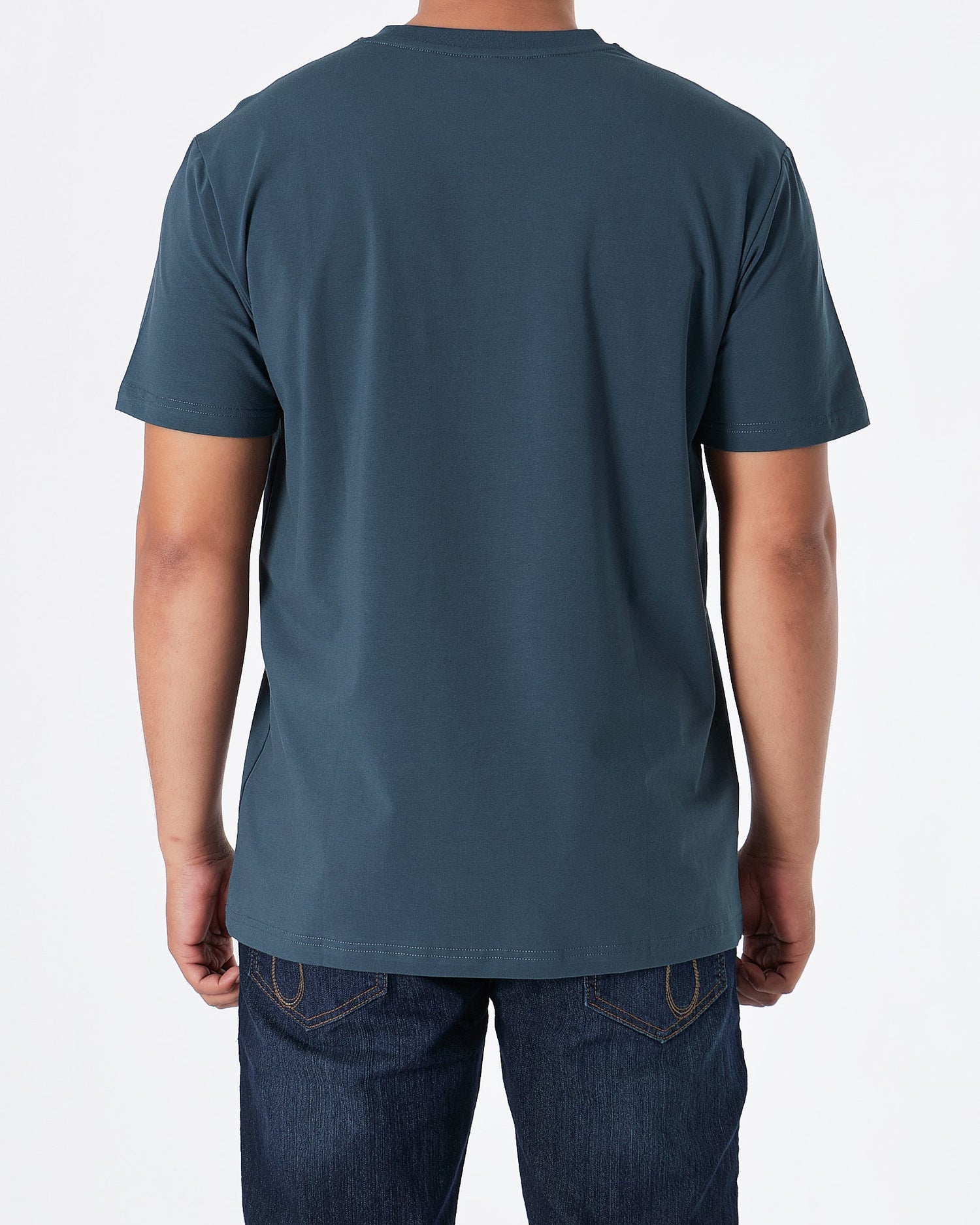MOI OUTFIT-LAC Plain Men Blue T-Shirt 15.90