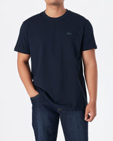 MOI OUTFIT-LAC Plain Men Dark Blue T-Shirt 15.90