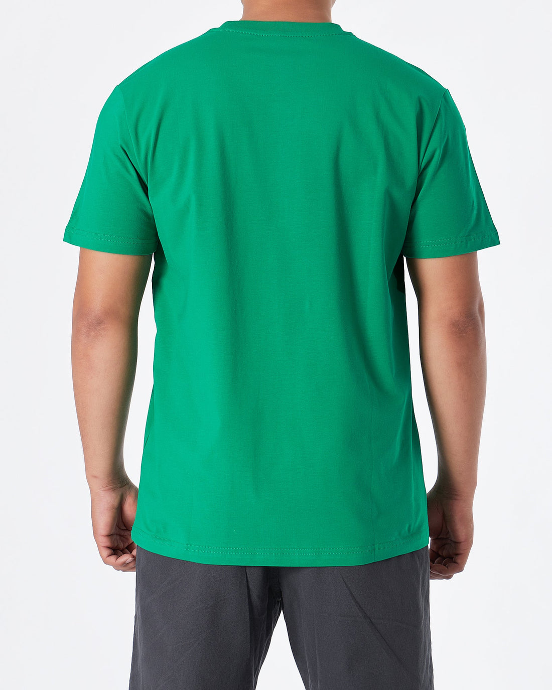 MOI OUTFIT-LAC Plain Men Green T-Shirt 15.90