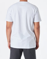 MOI OUTFIT-LAC Plain Men White T-Shirt 15.90