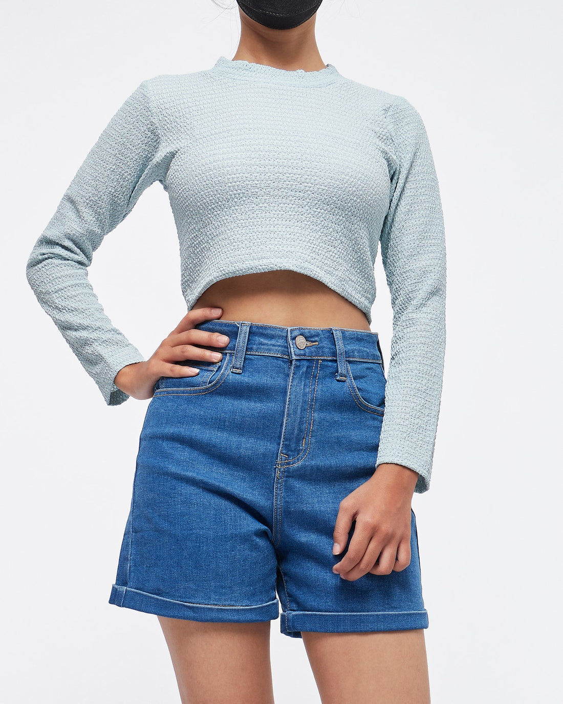 MOI OUTFIT-Lady Crop Top Long Sleeve 14.90