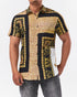 MOI OUTFIT-Leopard Over Printed Men Shirt Short Sleeve 25.90