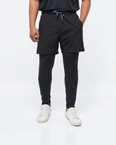 MOI OUTFIT-Lightweight Gym Training 2 in 1 Men Leggings 15.50