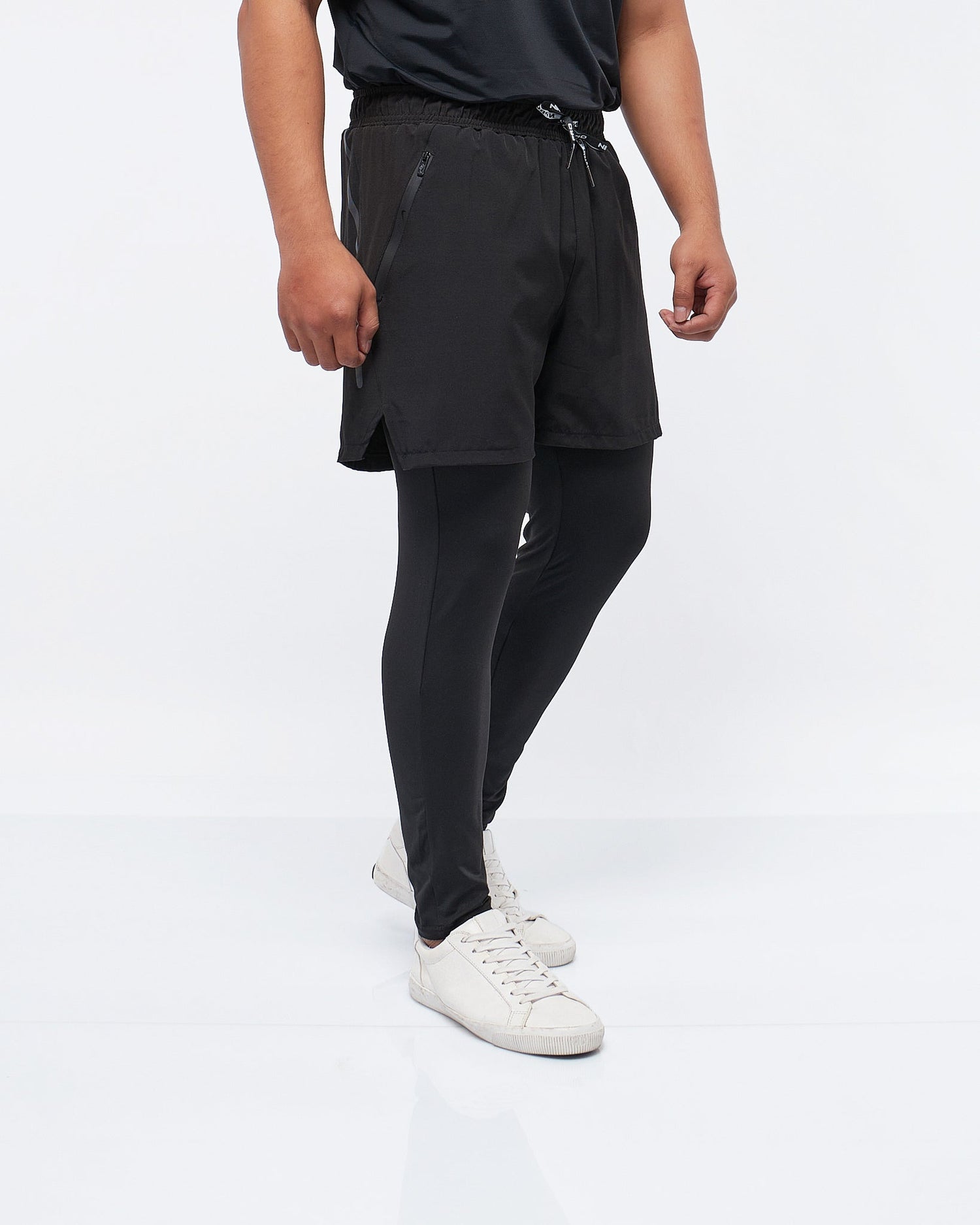 MOI OUTFIT-Lightweight Gym Training 2 in 1 Men Leggings 15.50