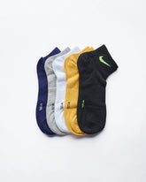 MOI OUTFIT-Logo Embroidered 5 Pairs Low Cut Socks 13.90