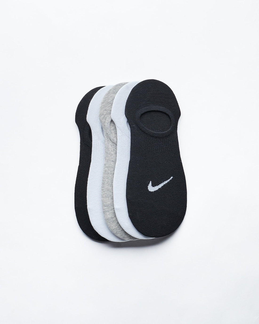 MOI OUTFIT-Logo Embroidered 5 Pairs No Show Socks 12.90