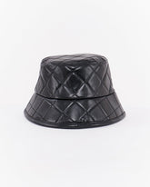 MOI OUTFIT-Logo Embroidered Leather Bucket Hat 22.90
