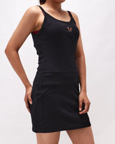 MOI OUTFIT-Logo Embroidered Sleeveless Lady Dress 15.90