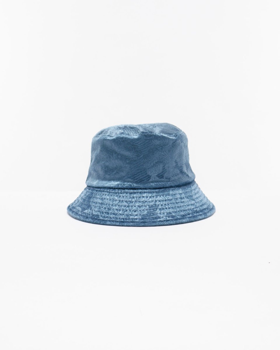 MOI OUTFIT-Logo Embroidered Velvet Bucket Hat 13.50