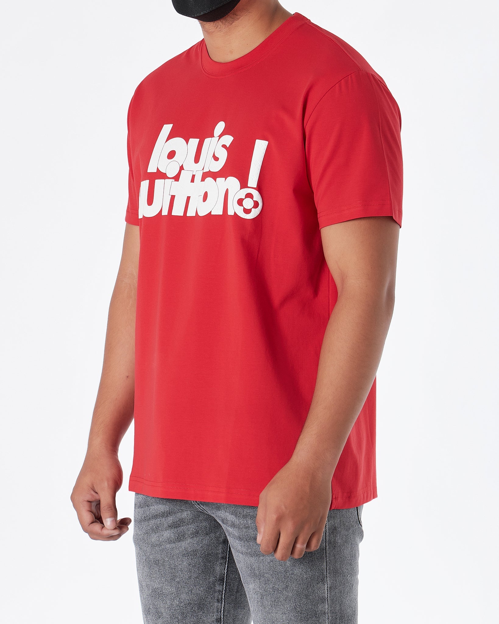 MOI OUTFIT-LV 3D Logo Printed Men T-Shirt 16.50