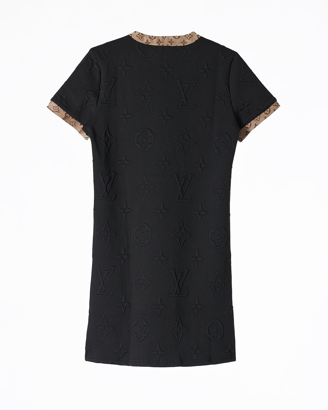 MOI OUTFIT-LV Monogram Lady Embossed Black Dress 59.90