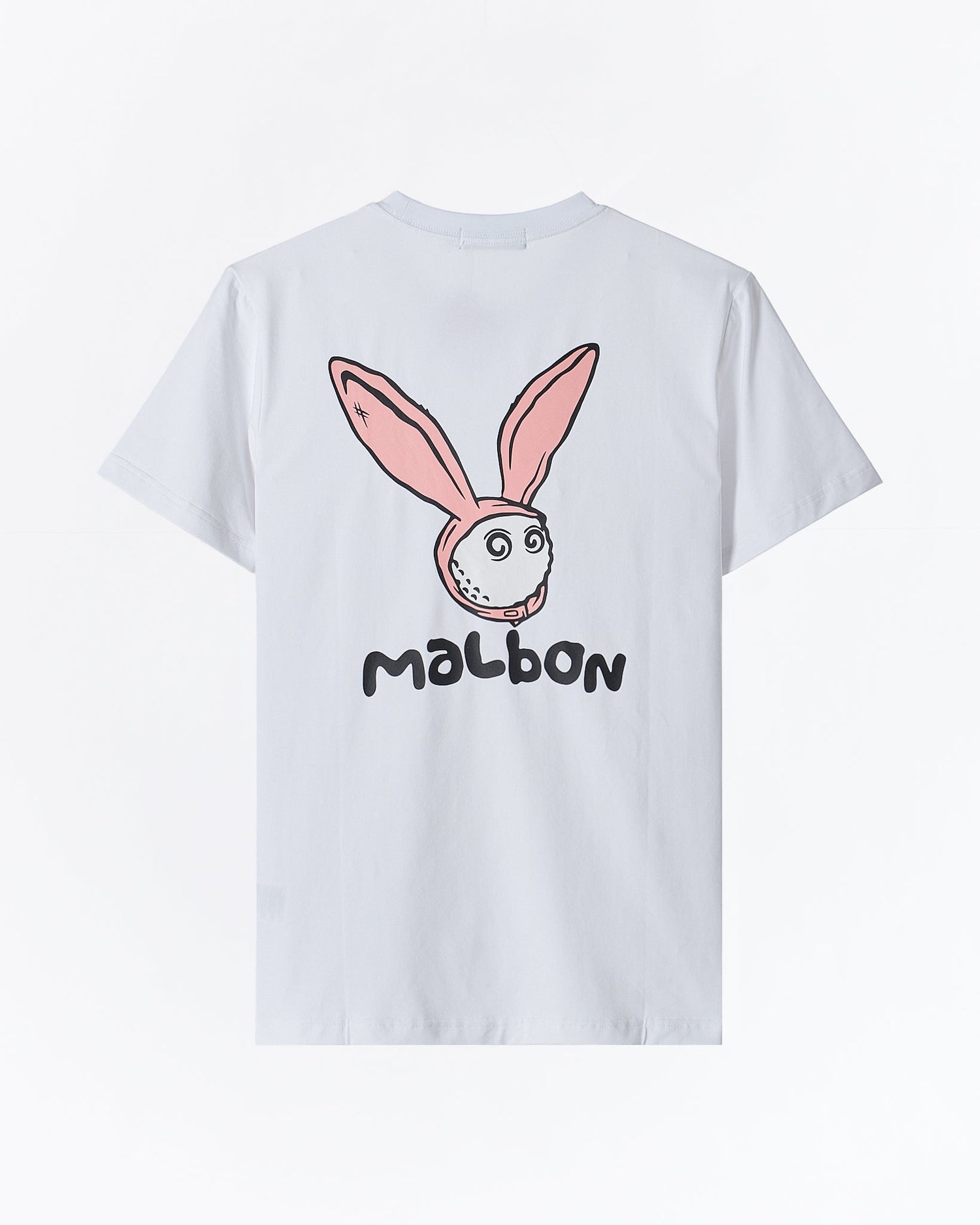 MOI OUTFIT-MAL Bunny Back Printed Unisex White T-Shirt 17.90