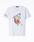 MOI OUTFIT-Malbon Cartoon Men White T-Shirt 16.90