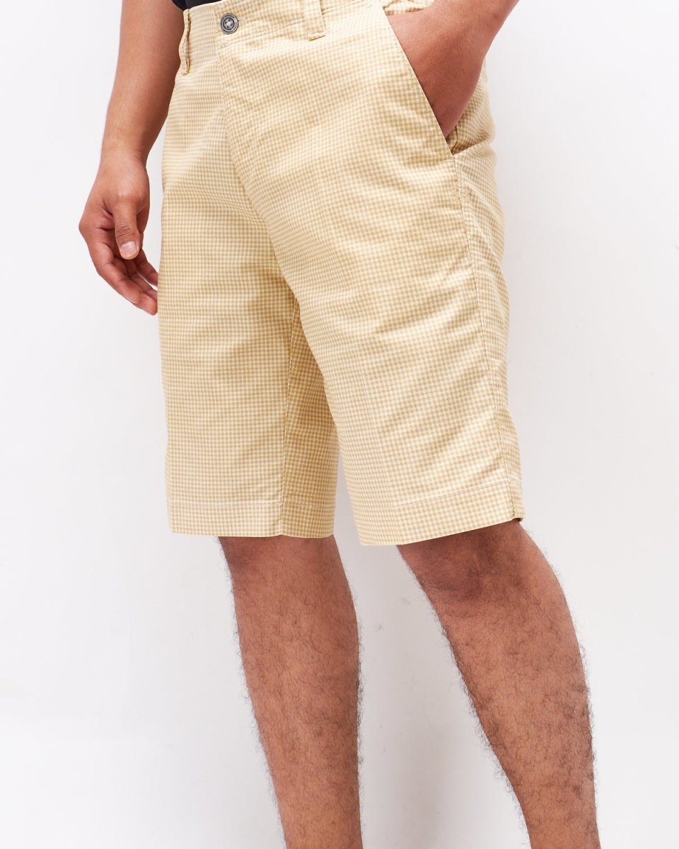 MOI OUTFIT-Micro Checked Pattern Men Short 16.90