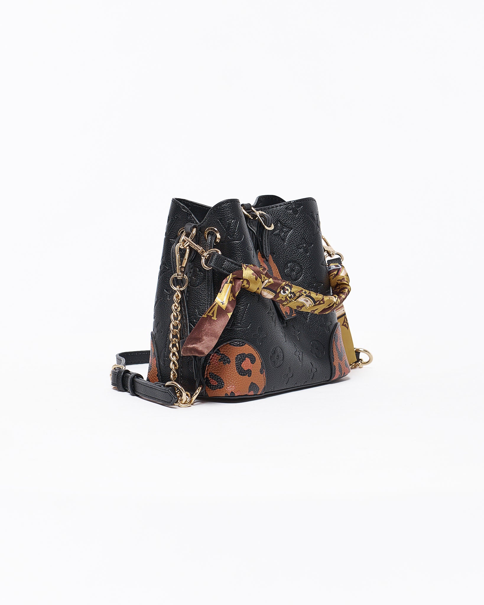 MOI OUTFIT-Monogram Leather Lady Bucket Bag 129.90